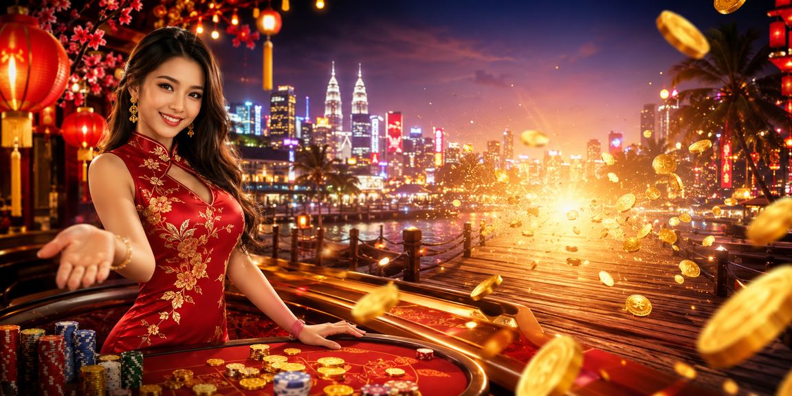 Suasana kasino hiburan Kuala Lumpur dengan meja roulette mantap88 yang meriah